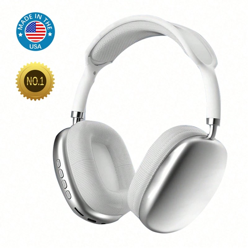 New P9PRO MAX Wireless Bluetooth Headphones HiFi Stereo Noise Cancelling Waterproof Mic Pods Over Ear Sports