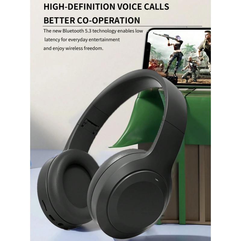 Wireless Bluetooth Headphone M5 Over Ear Foldable Design Outdoor Sports Gaming Headset Long Standby With Microphone Earbuds Noise Cancelling Earphones