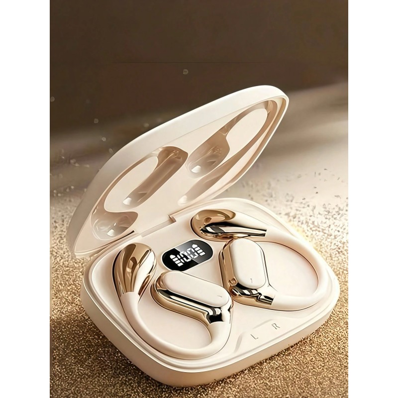 NEW SENYANG True Wireless Clip-On Sleeping Earbuds With Smart Earpiece - HIFI Dual Bass, High-Definition Stereo Calls, Sports Earphones For Android