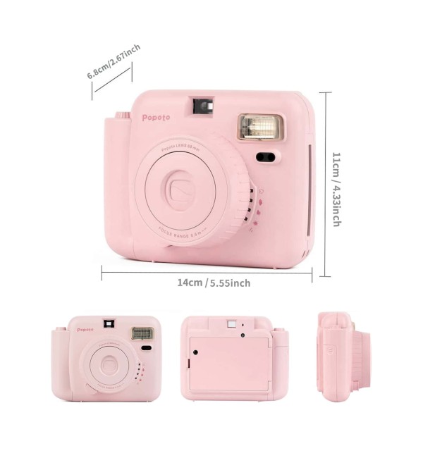popoto Popoto Instant Camera Gift Bundle Take Color Photo In A Minute For Mini11/12 Films, Great For Birthday Gifts For Girlfriends And Boyfriends, Holiday Gifts, Parties, Outdoor Events, Weddings (Excluding Battery And Film) popoto Popoto Instant Camera Gift Bundle Take Color Photo In A Minute For Mini11/12 Films, Great For Birthday Gifts For Girlfriends And Boyfriends, Holiday Gifts, Parties, Outdoor Events, Weddings (Excluding Battery And Film)