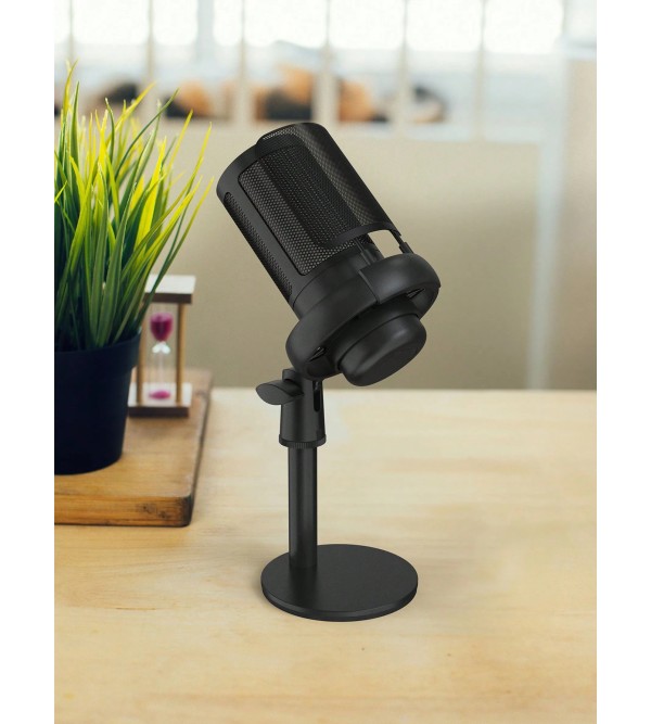USB Plug RGB Dazzling Light Wired Condenser Microphone With Anti-Blowout Net Suitable For Computer Recording, Games, And Live Broadcasts