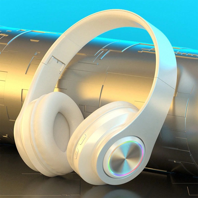 Over Ear Wireless Headphones Noise Canceling Gaming Headset Music Sports Wireless Headphones Surround Audio Wireless On-Ear Headphones Long Playtime HiFi Stereo Foldable Lightweight Headset Perfect Gift For Men And Women