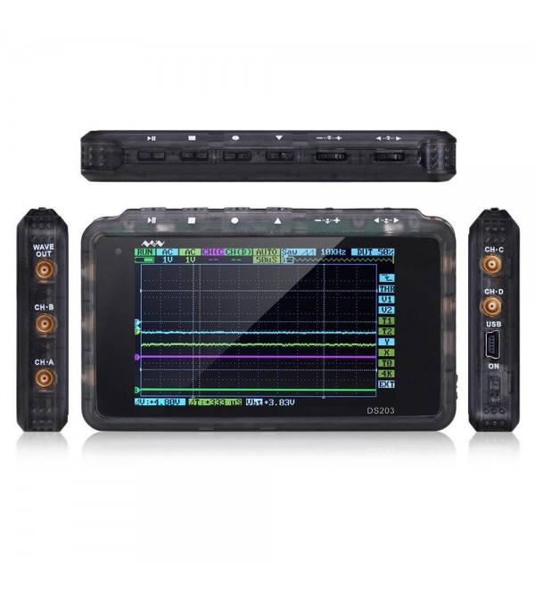 DSO203 4-Ch Handheld Mini Digital Oscilloscope DSO203 4-Ch Handheld Mini Digital Oscilloscope