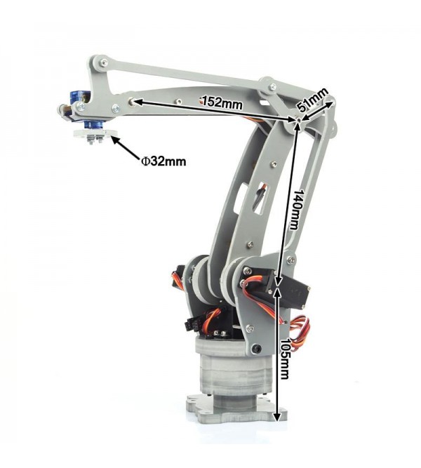 4-Axis Desktop Robotic Arm, Assembled 4-Axis Desktop Robotic Arm, Assembled