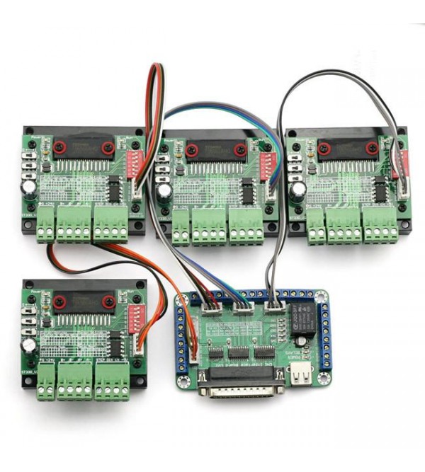 5-Pcs 4-Axis 3A CNC Stepper Motor Driver Controller Board, TB6560 5-Pcs 4-Axis 3A CNC Stepper Motor Driver Controller Board, TB6560