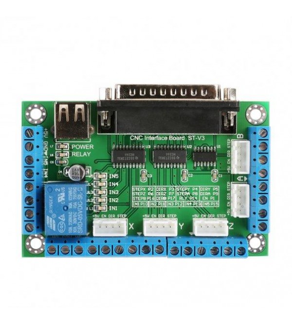 5-Axis CNC Breakout Board for Stepper Motor Driver 5-Axis CNC Breakout Board for Stepper Motor Driver