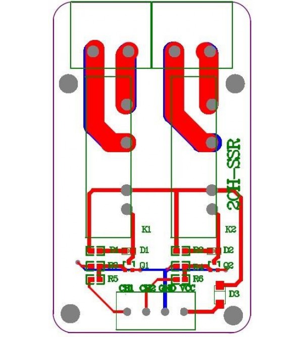 2-Channel 3V-32V Solid State Relay