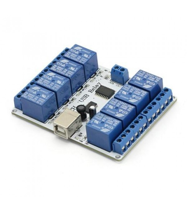 8-channel 12V USB Relay Module