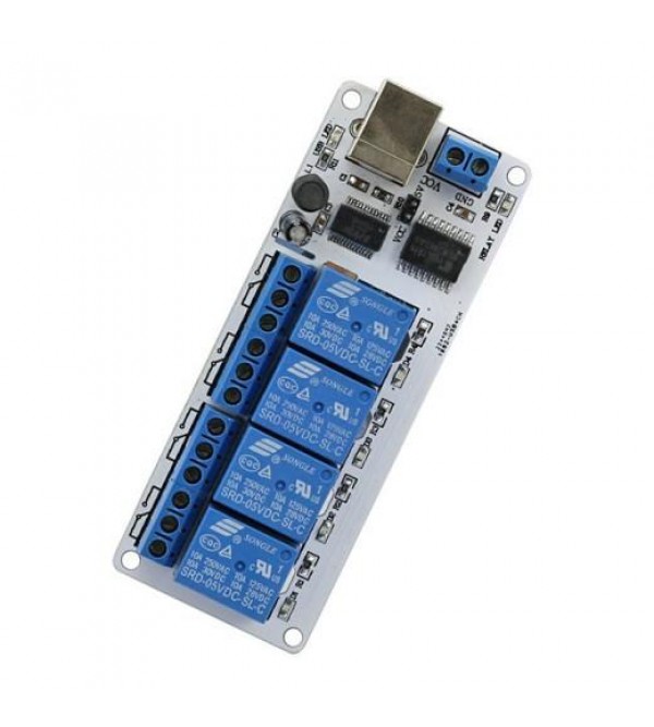 4-channel 5V USB Relay Module
