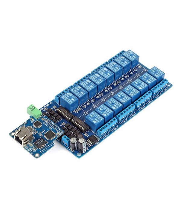 iMatic RJ45 Ethernet/Wi-Fi Control Board with integrated 16-Ch DC 12V Relay iMatic RJ45 Ethernet/Wi-Fi Control Board with integrated 16-Ch DC 12V Relay