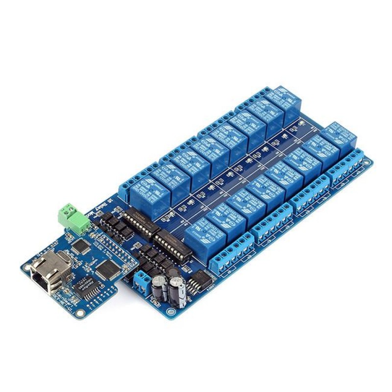 iMatic RJ45 Ethernet/Wi-Fi Control Board with integrated 16-Ch DC 12V Relay