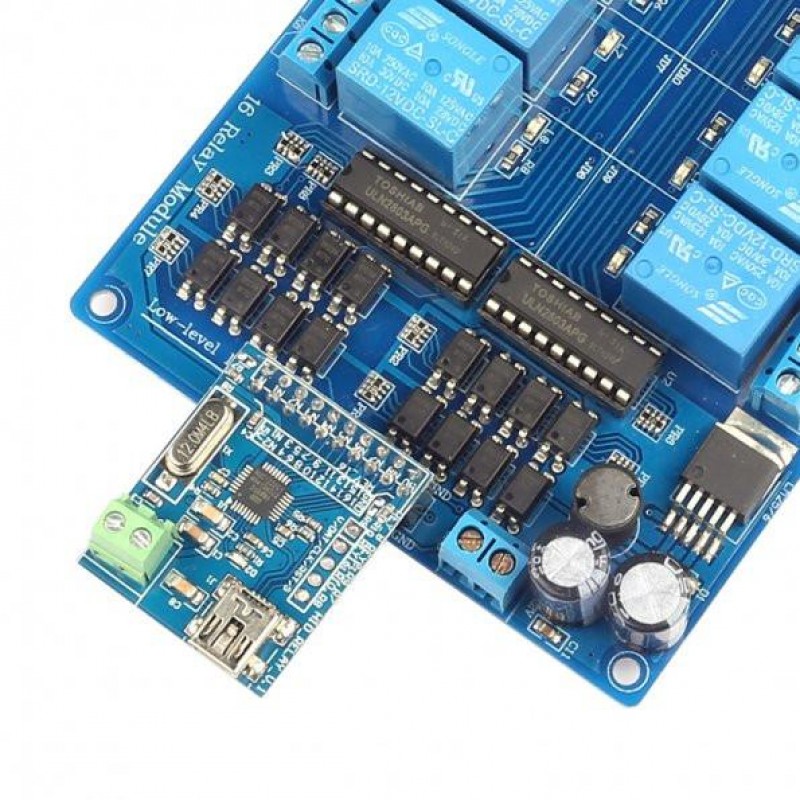 16-Channel USB HID Programmable Control Relay Module[US ONLY]