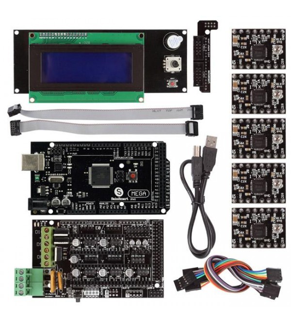Mega 2560+A4988+RAMPs 1.4 3D Printer Kit Mega 2560+A4988+RAMPs 1.4 3D Printer Kit