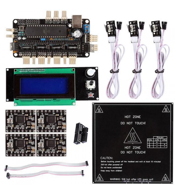 Sanguinololu 1.3 + LCD 2004 Controller + A4988 For 3D Printer Reprap Sanguinololu 1.3 + LCD 2004 Controller + A4988 For 3D Printer Reprap