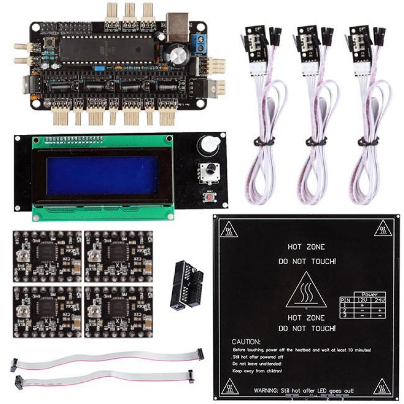 Sanguinololu 1.3 + LCD 2004 Controller + A4988 For 3D Printer Reprap
