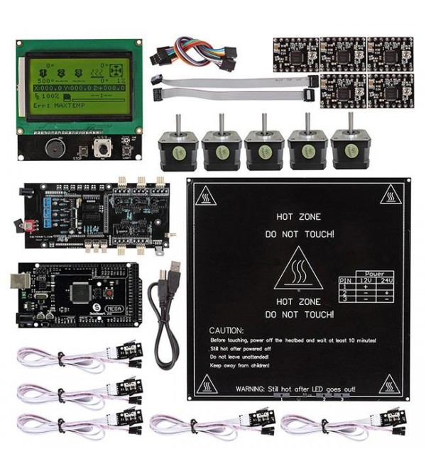 Ultimaker 1.5.7 + A4988 + Mega2560 R3 + LCD12864 3D Printer Controller Kit For RepRap Ultimaker 1.5.7 + A4988 + Mega2560 R3 + LCD12864 3D Printer Controller Kit For RepRap