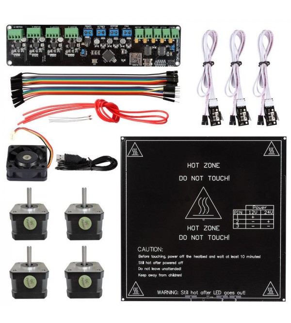 Melzi+NEMA-17 Stepper Motors+MK2B Heated Bed 3D Printer Kit Melzi+NEMA-17 Stepper Motors+MK2B Heated Bed 3D Printer Kit